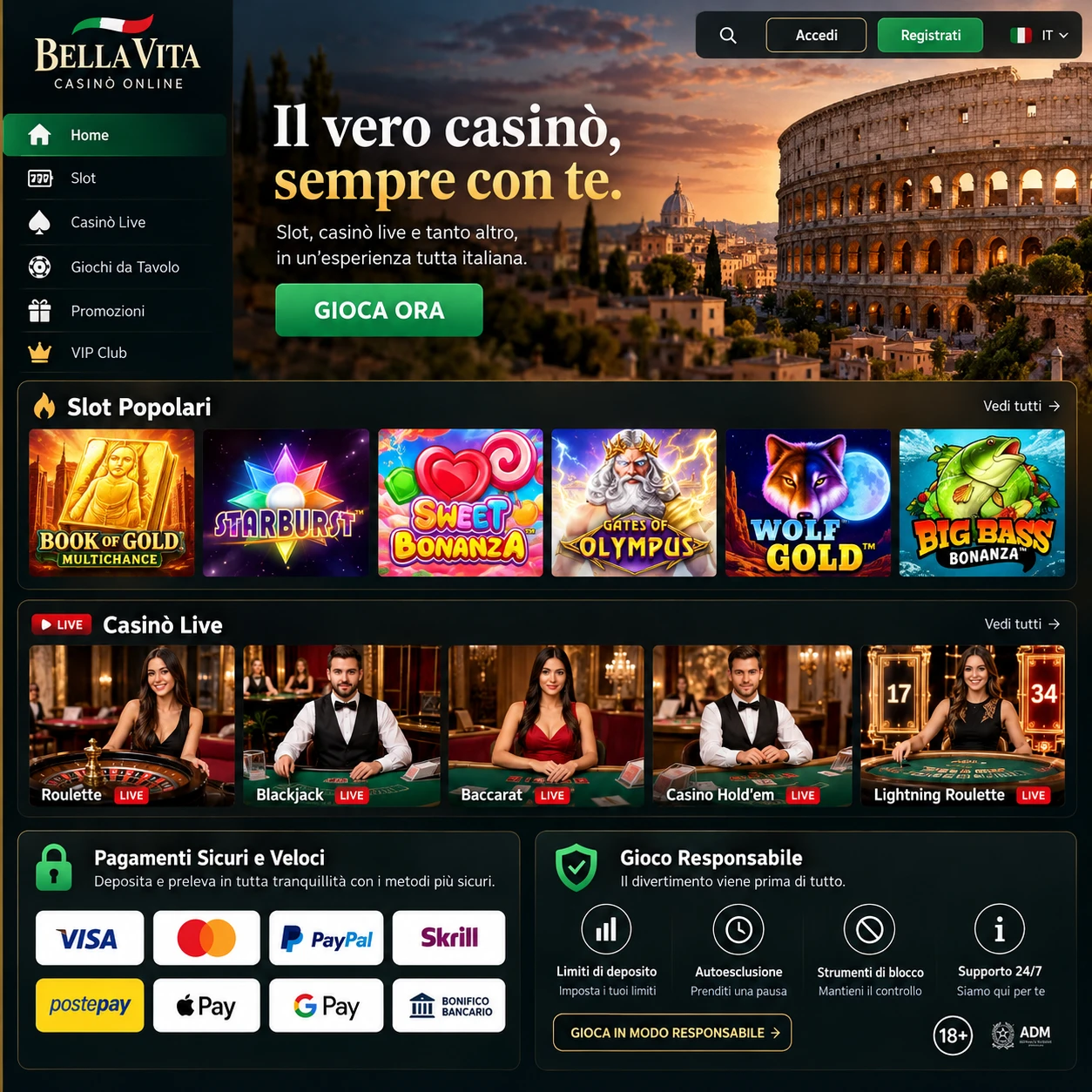 Casino online in Italia nel 2026: guida completa a Rebet24, bonus, sicurezza, pagamenti e gioco responsabile